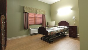 Prattville Health and Rehabilitation patient room, Maxus Construction